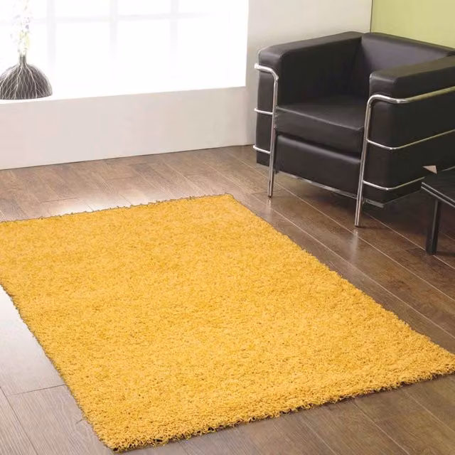 The Modern Rugs Everest Soft Fluffy Shaggy Rug in Gold, W: 290 cm x D: 120 cm