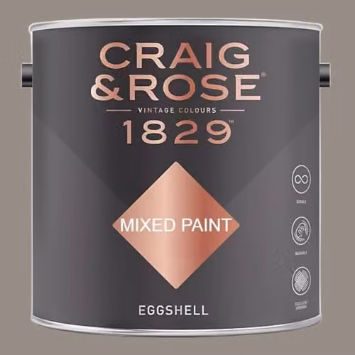 Craig & Rose 1829 Paint Stop Eggshell Round Room Paint, Multicolour, 2.5 l