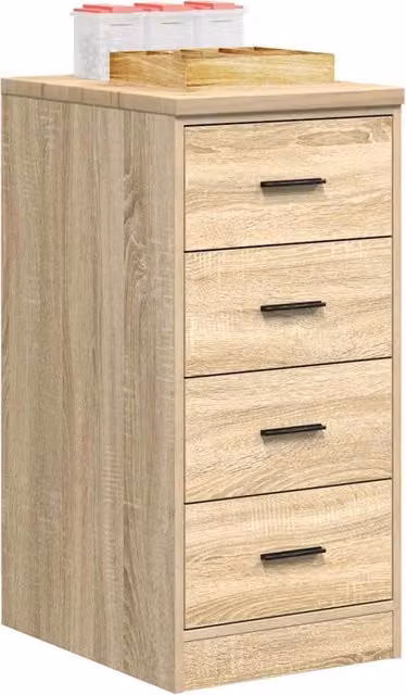 Berkfield Home Garage Storage Cabinet in Sonoma Oak Brown, Solid Wood Pine, W/D/H: 40 x 51 x 85 cm