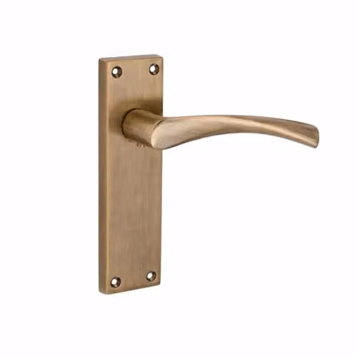 Golden Grace Astrid Scroll Door Handles in Antique Brass, 4 Pairs, W: 15 cm, H: 4 cm – 2