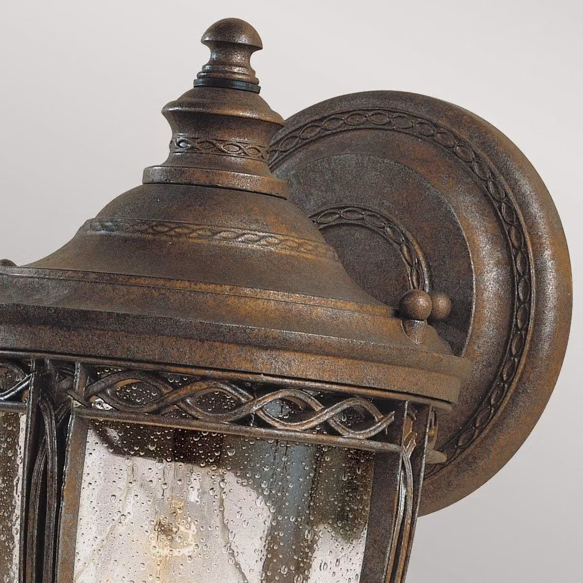 Netlighting English Bridle Small Outdoor Wall Lantern Light in British Bronze and Brown, IP44, E27 – 2