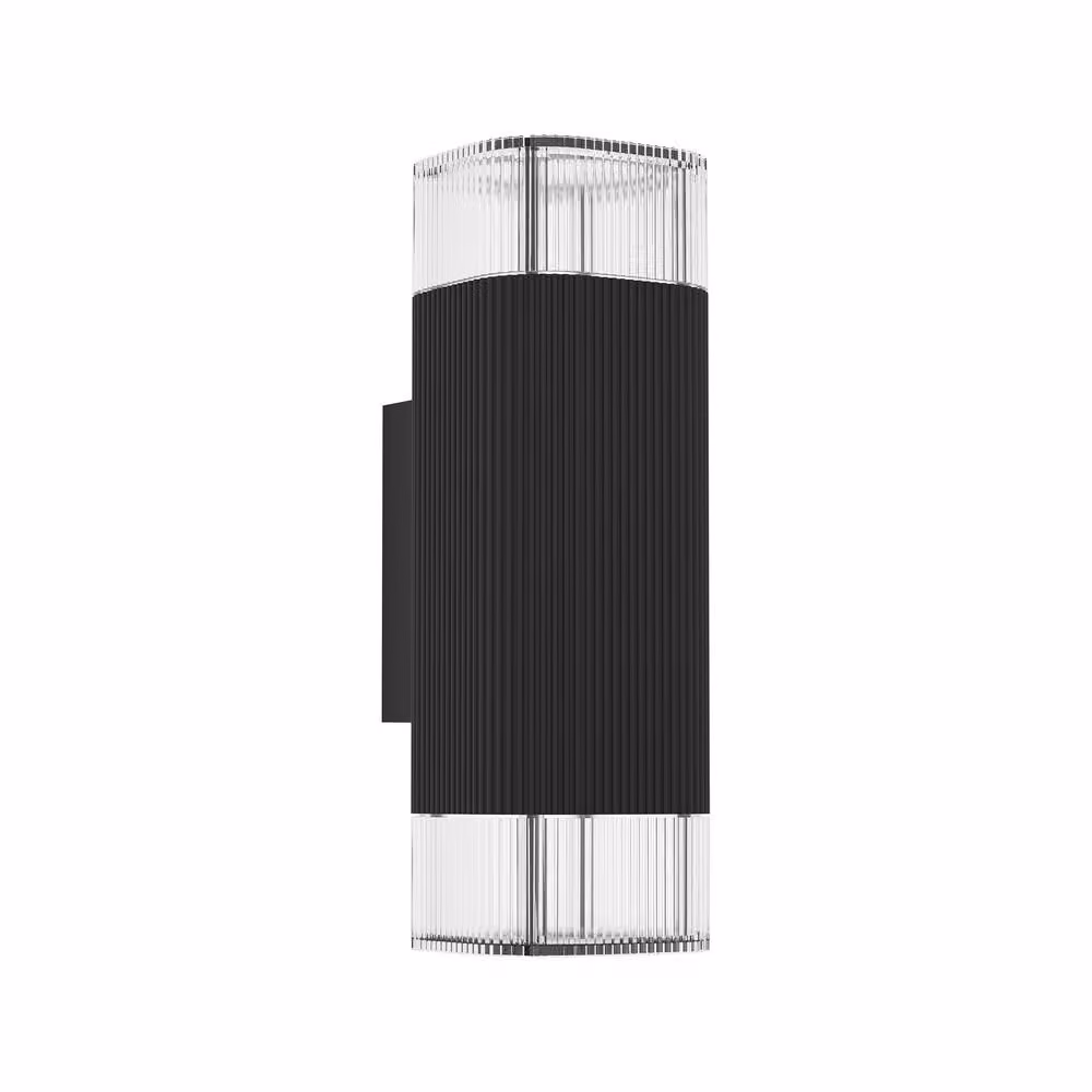 Eglo Castelnuovo Modern Outdoor Wall Light, Black Aluminium, IP65, GU10, Up/Down Lighting – 2
