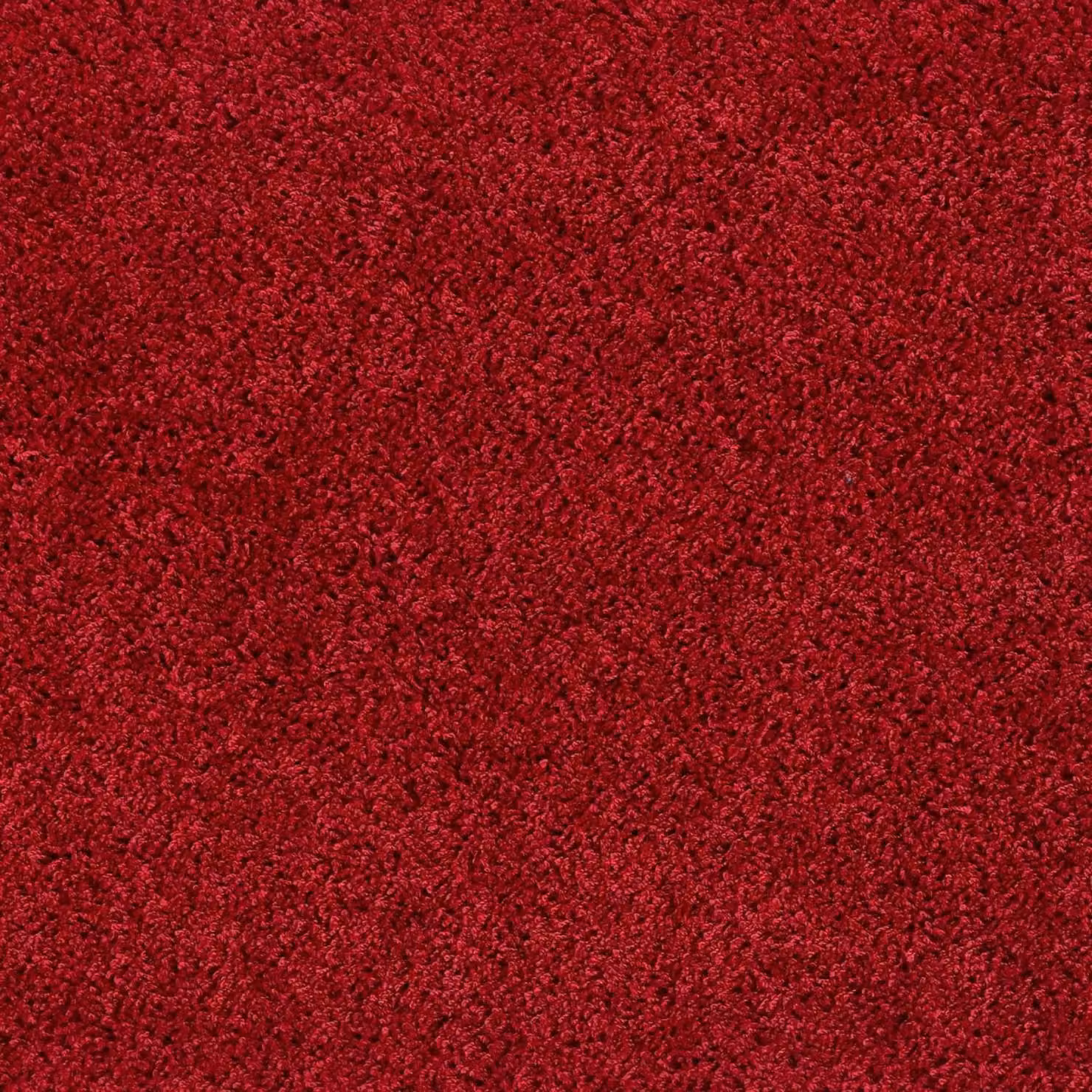 THE RUGS Washable Non Slip Shaggy Round Rug in Red, Diameter: 100 cm – 2