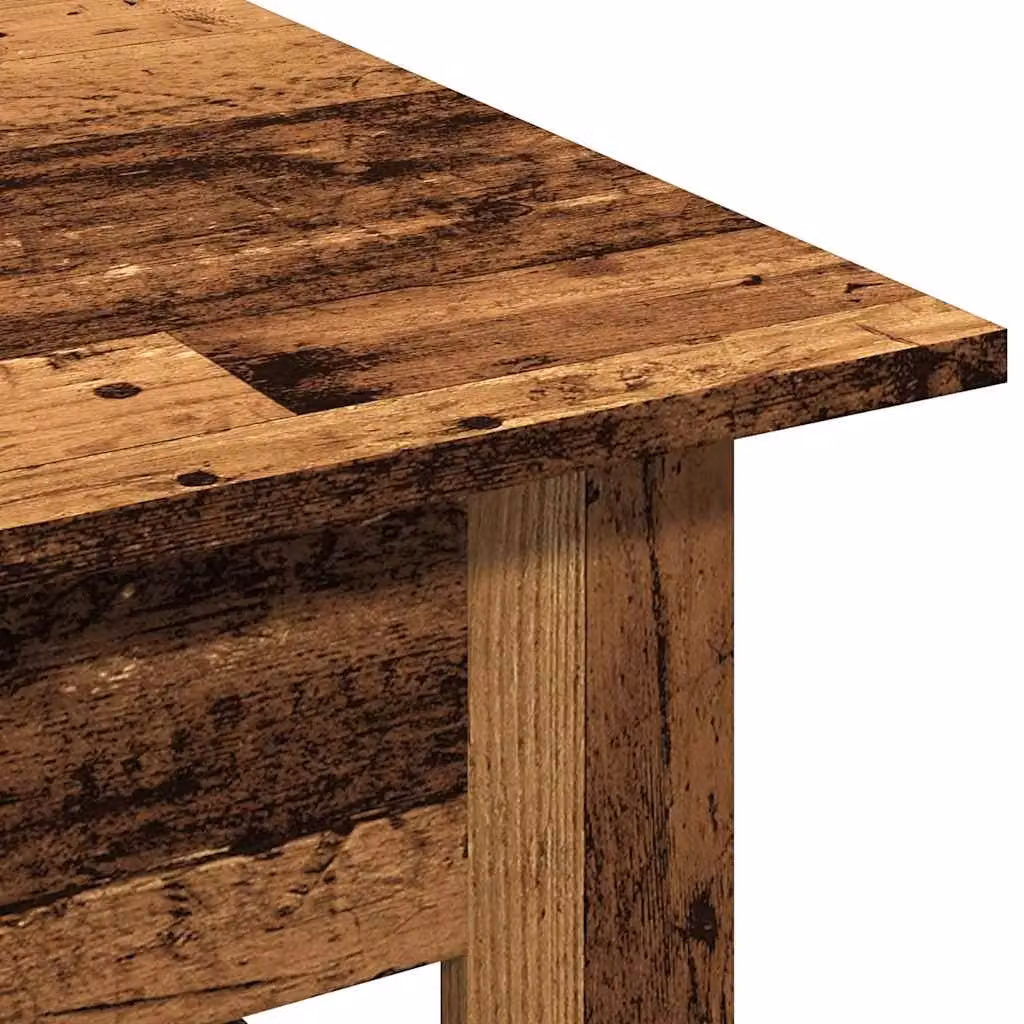 Berkfield Home Rustic Old Wood Coffee Table in Brown, W/D/H: 102 x 55 x 42 cm – 5