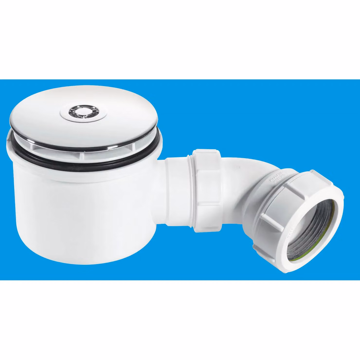McAlpine White Plastic Hi-Flow Shower Trap ST90CP10-HP – 2