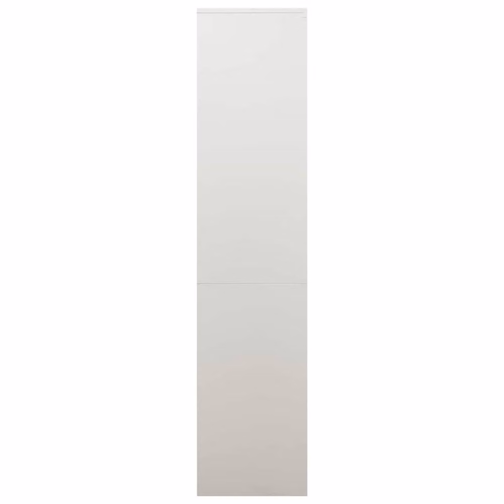 Berkfield Home Office Cabinet in Matt Grey with Glass Doors and Adjustable Shelves, W/D/H: 90 x 40 x 180 cm – 2