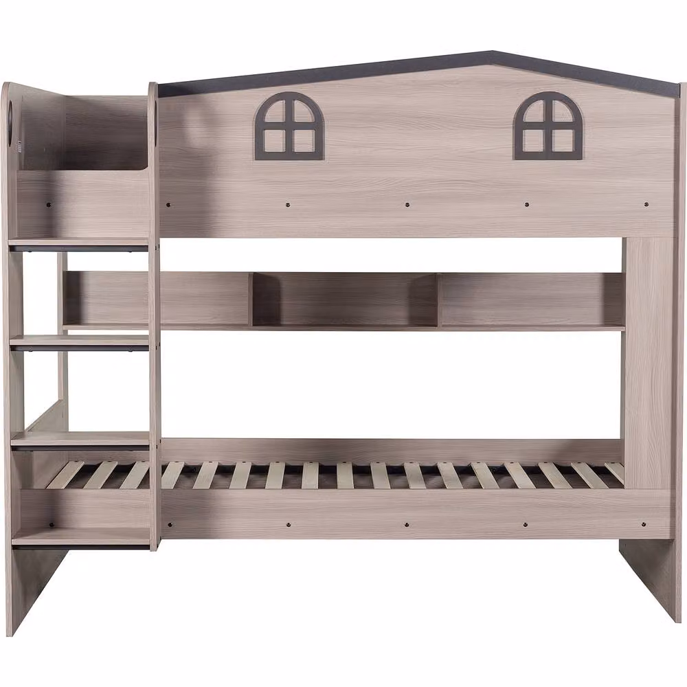 Seconique Hector Small Double Bunk Bed in Grey – 2