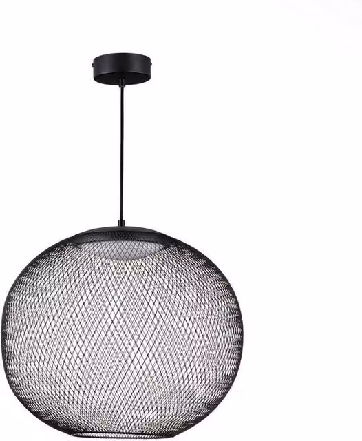 Netlighting Kinetic LED Wire Frame Pendant Light in Matt Black, 50 cm Diameter, 24W, 727lm, 3000K Warm White