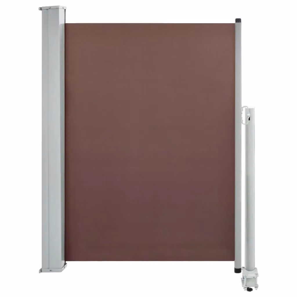 Berkfield Home Brown Retractable Side Awning with Manual Pull, W: 100 cm, D: 300 cm – 2