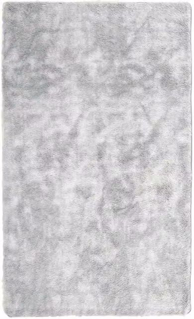 Berkfield Home NAVARRA Shaggy High Pile Rug, Silver Grey, W: 60 cm x L: 100 cm