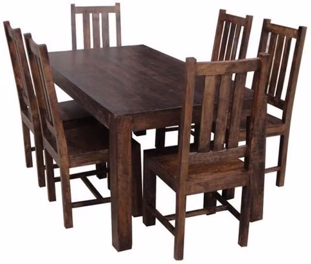Jaipur Furniture Ltd Mango Wood Rectangular Dining Table in Brown, W: 175 cm, D: 90 cm, H: 76 cm