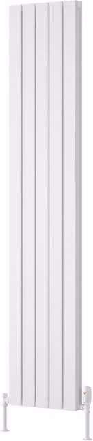 Bathroom Kingdom Piatto White Double Flat Panel Vertical Radiator H: 180 cm, W: 37 cm