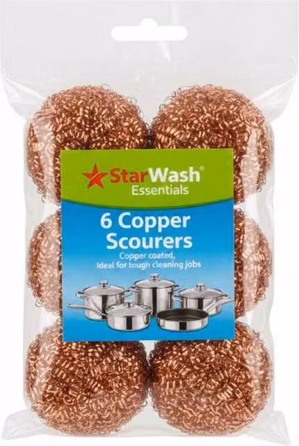 Bedsland Copper Steel Scourers, 6-Pack, Brown – 1