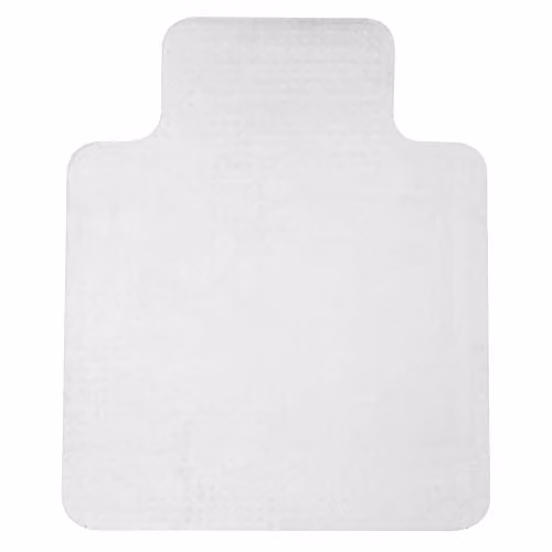 HOMCOM Office Carpet Protector Chair Mat, Clear and White, W: 120 cm, D: 90 cm – 1