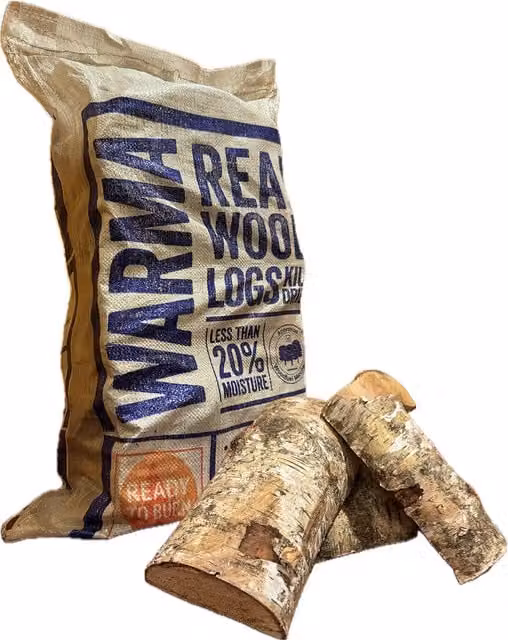 Warma Kiln Dried Hardwood Firewood Logs, Brown
