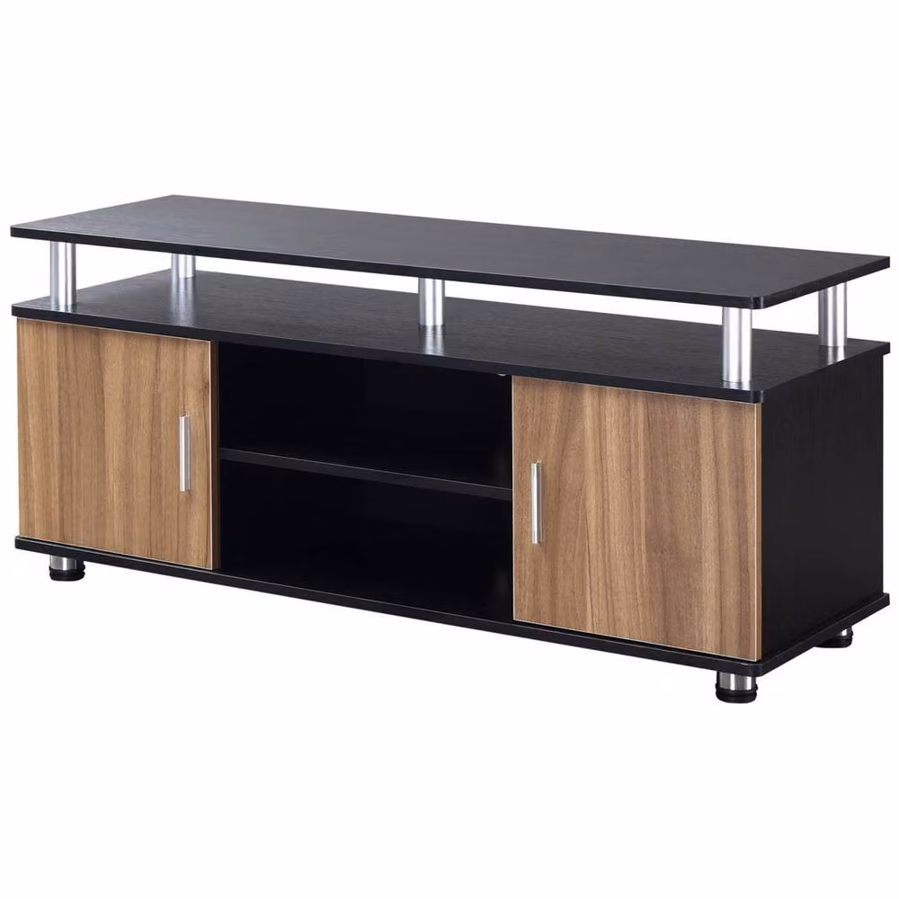 FORGEVIO Modern Multicolour TV Cabinet Stand and Media Entertainment Unit with MDF and Metal Construction, W/D/H: 132.6 x 40 x 40 cm – 3