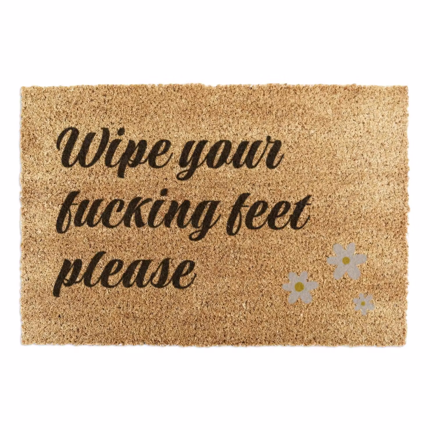 Artsy Mats Brown Coir Doormat with Non-Slip Natural Rubber Base, W: 90 cm, D: 60 cm – 2