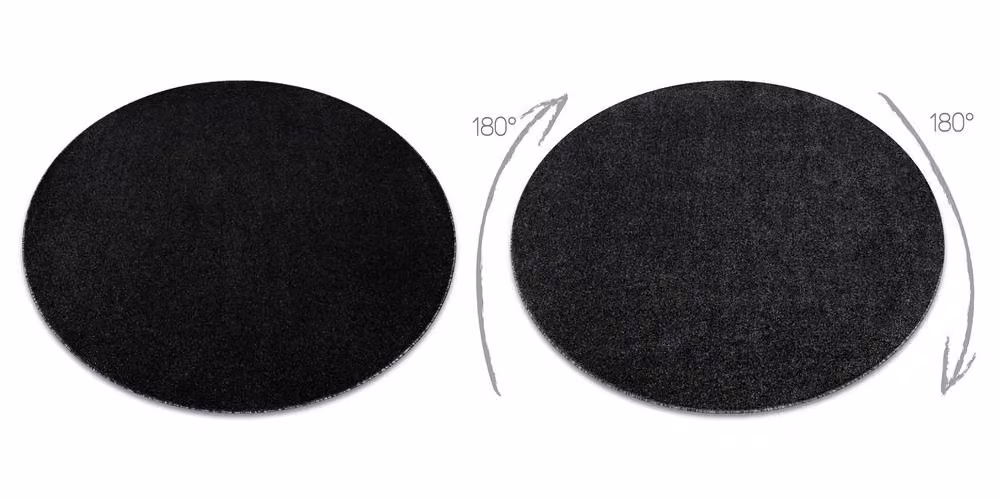 RugsX Eton Plus Round Rug in Metallics, Multicolour and Black, Diameter: 133 cm – 2