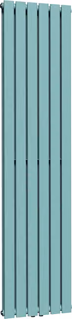 Lux Heat Caribbean Sea Coloured Vertical Double Radiator, H 180 cm x W 42 cm