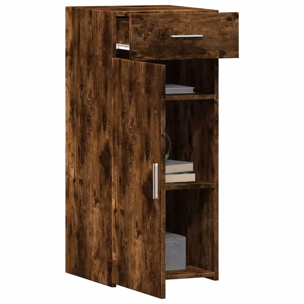 Berkfield Home Smoked Oak Sideboard in Brown, W/D/H: 40 x 42.5 x 93 cm – 3