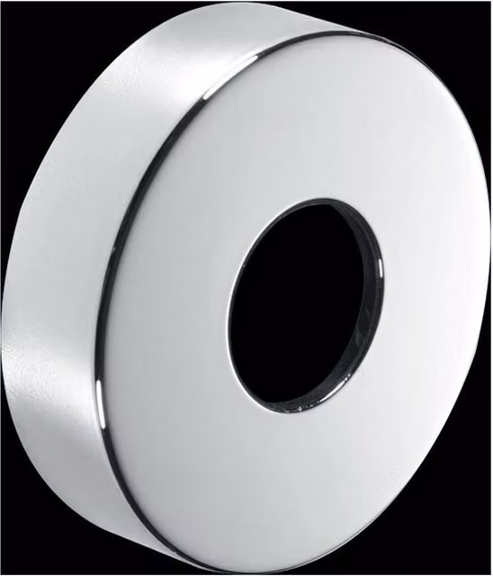 McAlpine 1.25 inch Chrome Plated Brass Wall Flange in Silver – 1