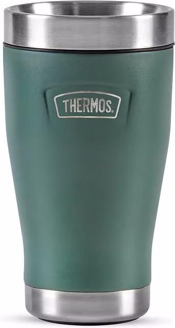 Thermos Icon Series Stainless Steel Travel Tumbler, 355ml, Rock Cap Green