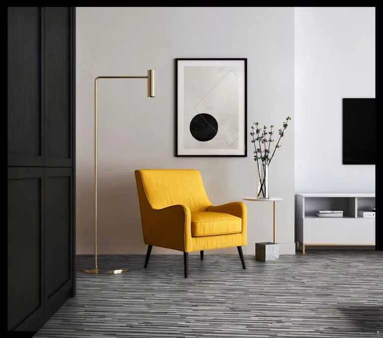 Strom Grey Wood Effect Textile Backed Vinyl Flooring Sheet W: 100 cm, L: 300 cm