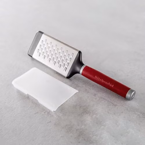 KitchenAid Etched Fine Cheese Grater in Red Stainless Steel – 3