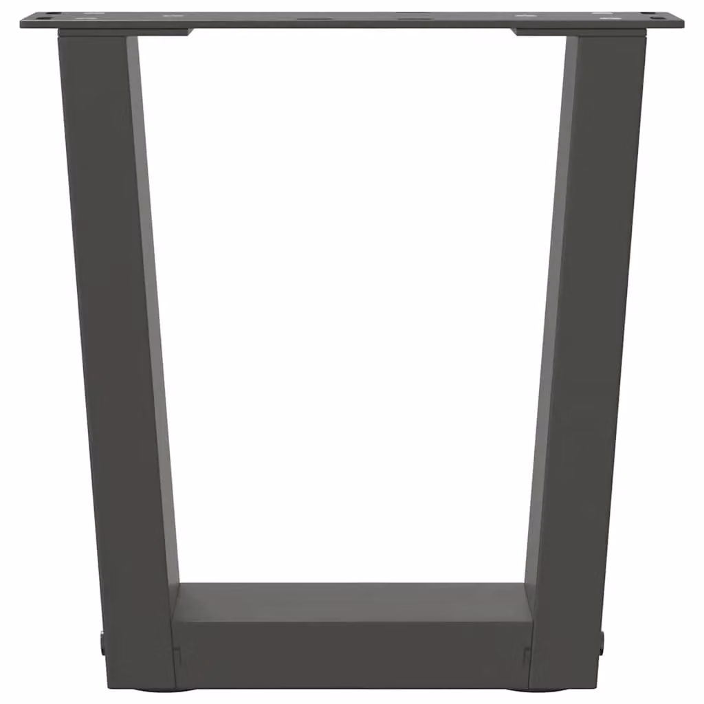 Berkfield Home V-Shape Dining Table Legs, 2 Pieces, Anthracite and Black Steel, W: 30 cm – 4