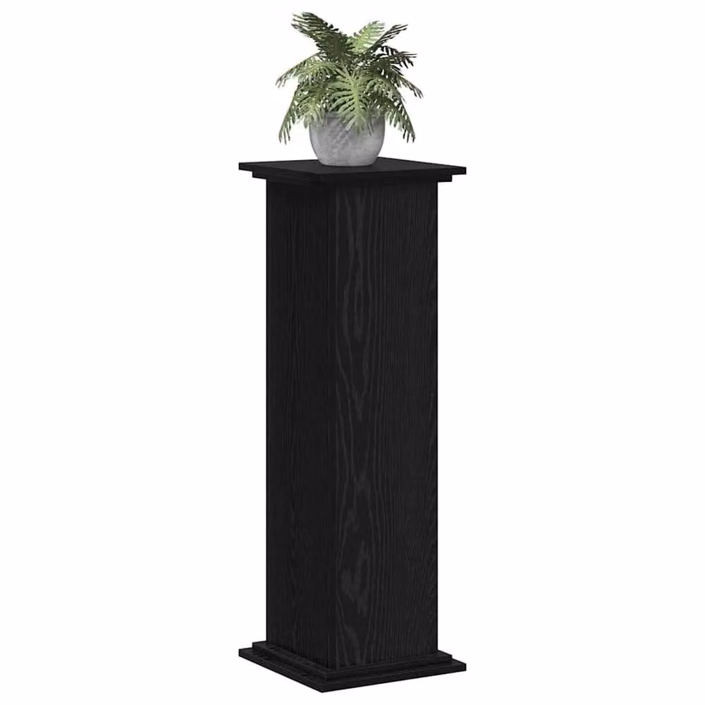 Berkfield Home Modern Black Oak Plant Stand, W/D/H: 33 x 33 x 100 cm – 3