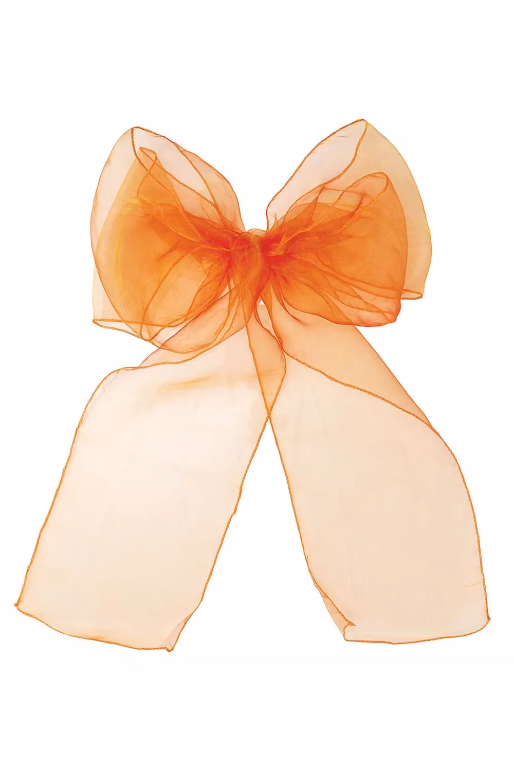 Neel Blue Organza Chair Sashes in Orange, 17 cm x 280 cm – 3