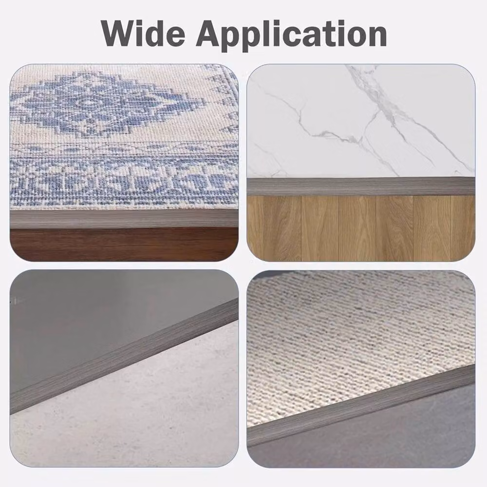 EONLION Grey 3M Self-Adhesive Door Bar Cover Strip Threshold Transition Trim – 2