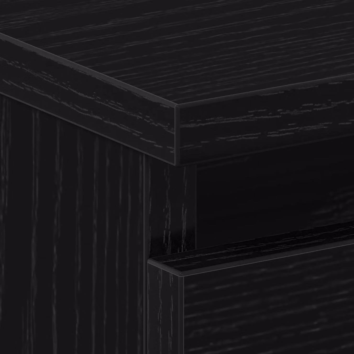 Berkfield Home Black Oak Nightstands, 2 Pack, W/D/H: 50 x 40 x 43.5 cm – 6