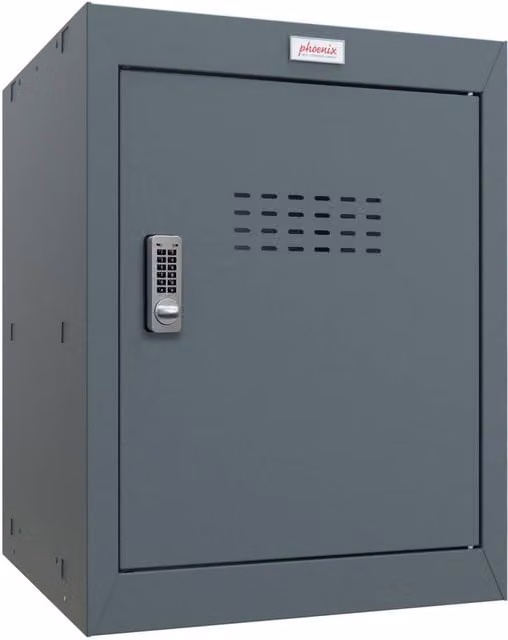 Phoenix Safe Company CL0544AAE Size 2 Grey Cube Locker with Electronic Lock and 66 Litre Capacity – 1