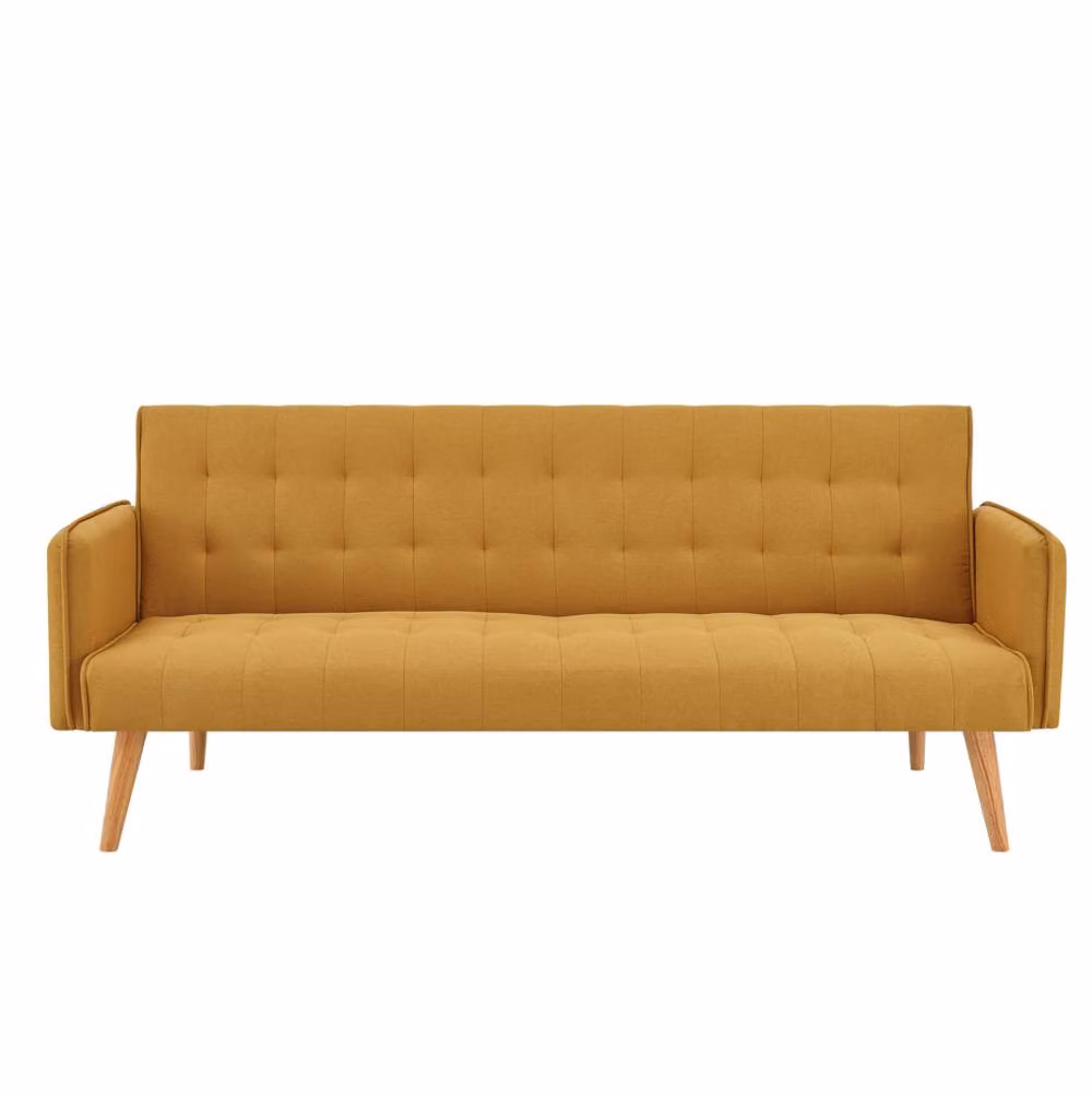 Bravich LTD Mario 3 Seater Click Clack Sofa Bed in Yellow – 3