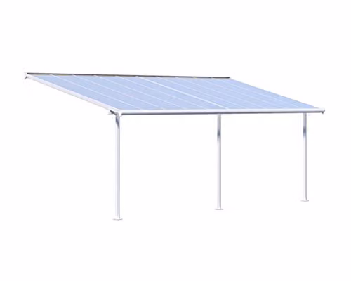 Palram Sierra White Transparent Patio Cover – 2