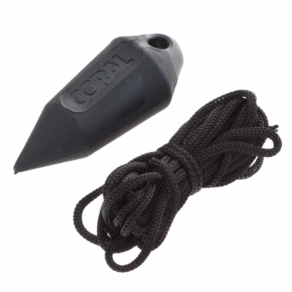 Coral Black Plastic Plumb Bob – 2