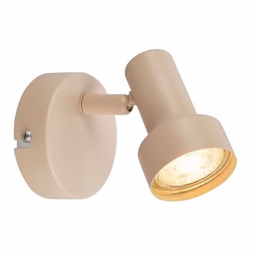 Briloner Beige Adjustable Metal Wall Light with GU10 Socket, W/D/H: 10.5 x 8 x 8 cm