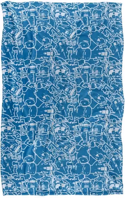 JQ Licensing Fishing Reel Man Pattern Silky Touch Super Soft Fleece Throw Blanket, Multicolour, W/D/H: 91 x 147 cm – 4
