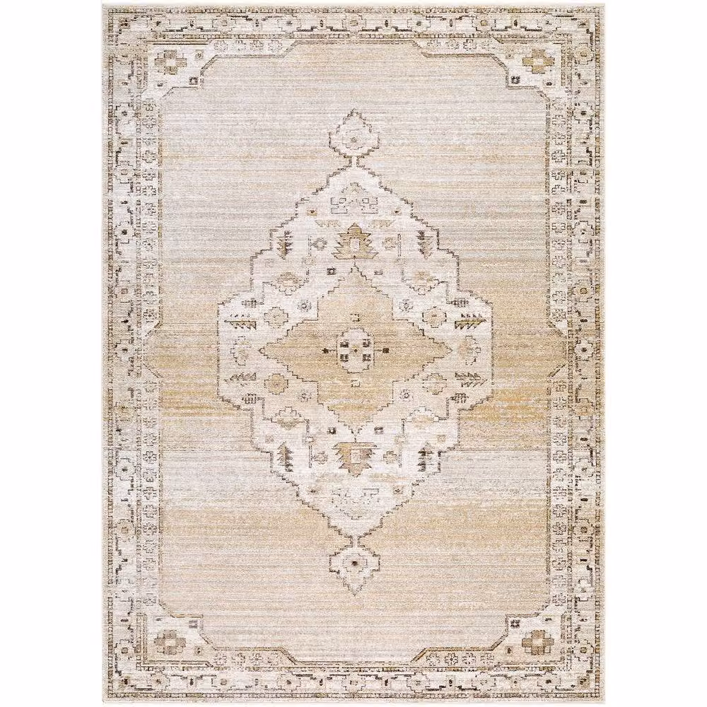 Livabliss Fifth Avenue Vintage Boho Living Room Rug in Brown, White, Grey and Beige, W: 155 cm, D: 220 cm – 2