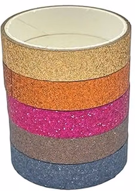 Syntego Set of 5 Multicolour Paper Washi Tapes