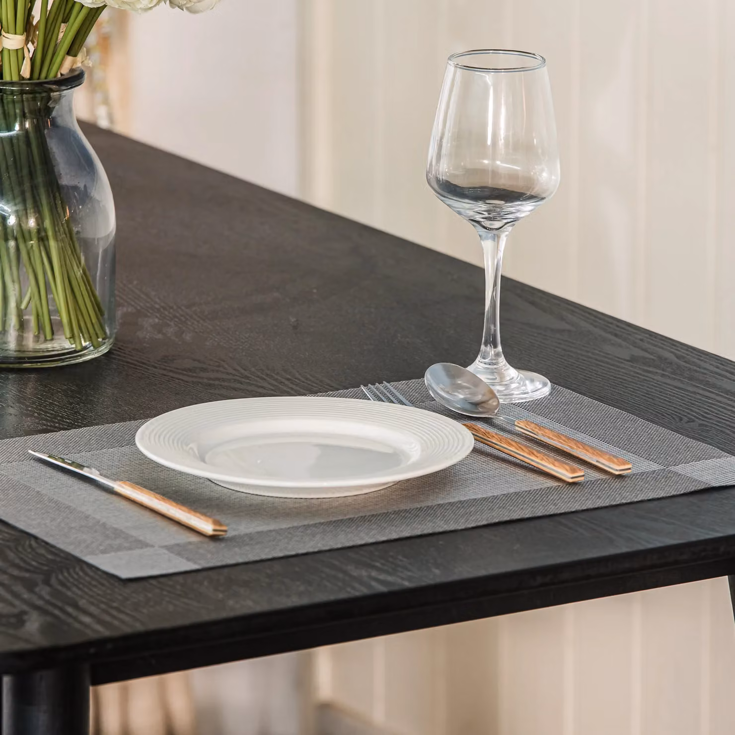 Nordlys Rectangular Wood Dining Table in Black Walnut with Matt Finish – 3