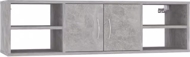 Berkfield Home Wall Mounted Concrete Grey Shelf, W/D/H: 102 x 30 x 29 cm – 1