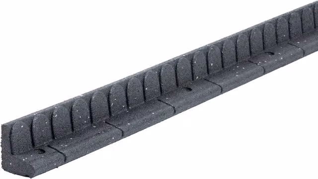 Nicoman Flexible Garden Border Edging and Mower Edge in Grey Anthracite Rubber