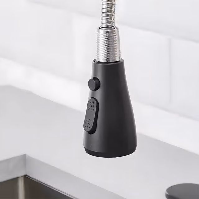 Heable Black 2-Function Kitchen Tap Replacement Pull-Out Spray Head – 1