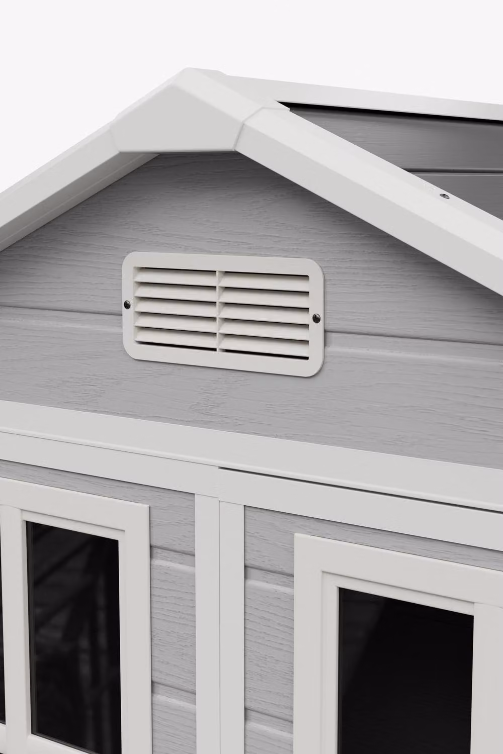 Living and Home Grey Garden Storage Shed with Lockable Door, W: 182.88 cm, D: 121.92 cm, H: 210 cm – 6