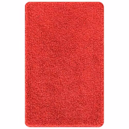 vidaXL Anti-slip Red Bath Mat, W: 50 cm, D: 80 cm
