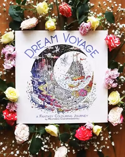 LOM ART Dream Voyage: A Fantasy Colouring Journey for Adults, Multicolour Paper Book – 3