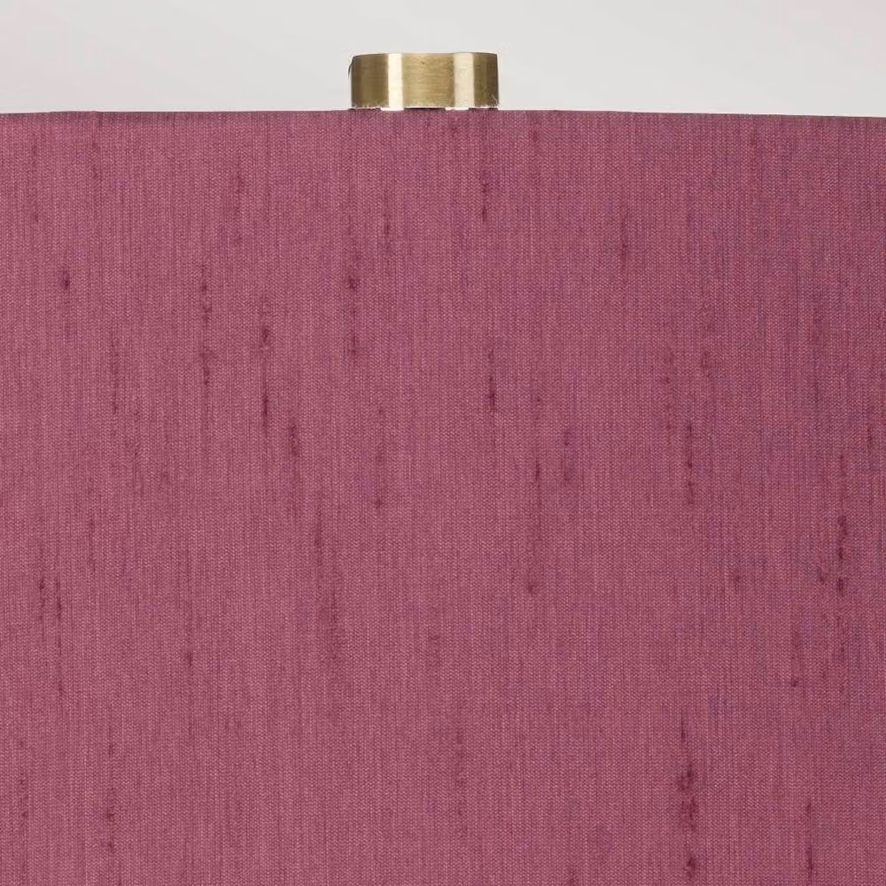 Netlighting Isla Table Lamp with Round Tapered Shade in Aged Brass, White and Purple – 2
