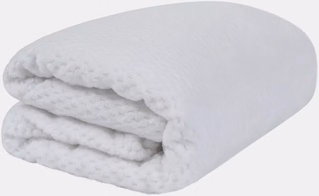 Dreamscene White Waffle Honeycomb Mink Throw, 200 cm